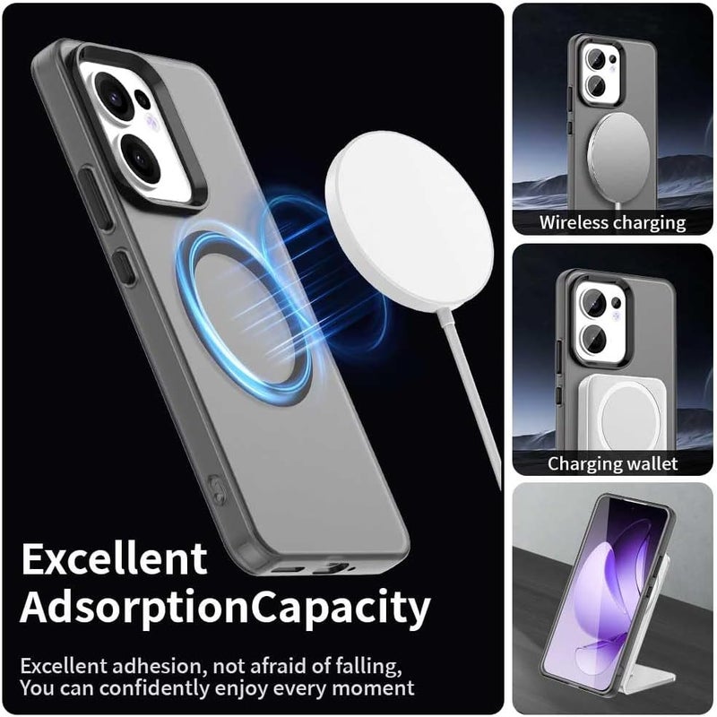 Mingwei Case For Oppo Reno 13F 5G Clear Soft Tpu Shock Absorption Slim Lightweight Shockproof Cover Hybrid Protective Case Black, Reno13 F - Image 2