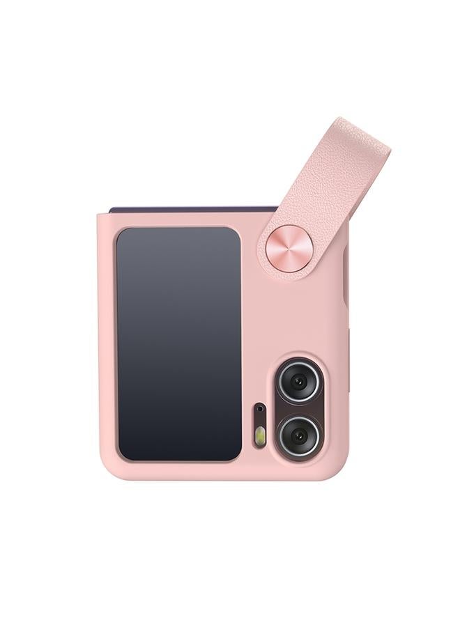 Nillkin Case For OPPO Find N2 Flip Skin Feel Liquid Silicone Phone Case With Finger Strap - Image 3