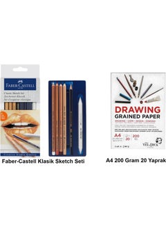 Classic Sketch Set and Van Dyck Drawing Block