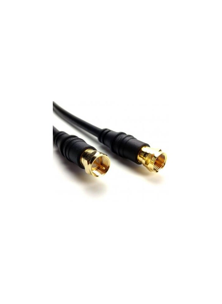 fujistar - Fujistar Dish Roll Coaxial Cable for Satellite and Receivers Connection Black (60Yd/54.5Meter-Cable) - Image 1