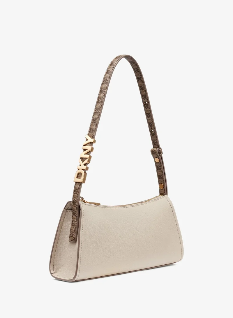 DKNY LT TAUPE Avril Top Zip Shoulder Bag for Women | Best Price UAE