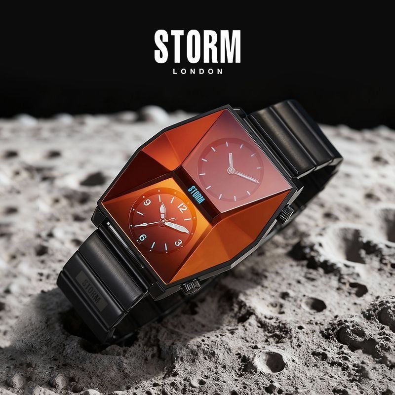 STORM British Imported ZAREX Series Men's Dual Time Zone Retro Fashion Watch 47561 - Image 3
