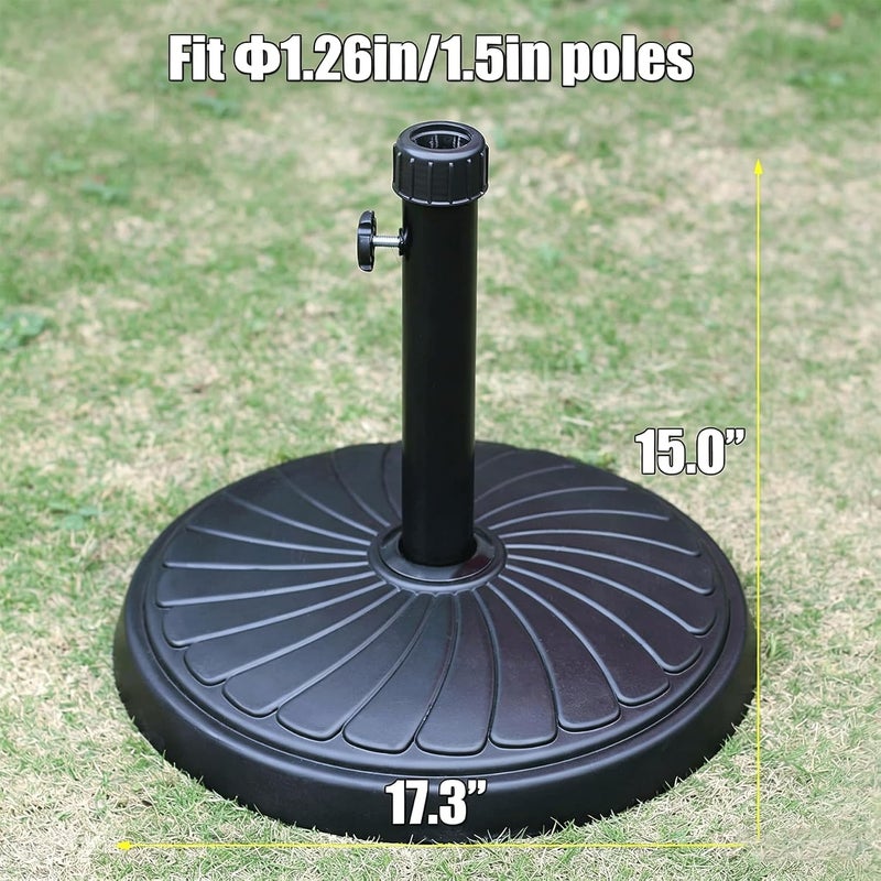 Orgrimmar 22lbs Umbrella Base Heavy Duty Outdoor Living Round Antiqued Patio Market Umbrella Base - Image 5