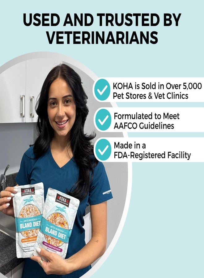 KOHA Limited Ingredient Bland Diet for Dogs, Beef and White Rice Sensitive Stomach Wet Dog Food, Sold in Over 5,000 Vet Clinics & Pet Stores, Gentle Easy to Digest Bland Diet Dog Food, Pack of 6 - Image 4