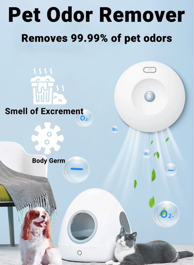 KASTWAVE Cat Litter Deodorizer - 99% Odor Removal, Eliminates Cat Odors in Litter Box, Pet, Bathroom & Trash - Dust-Free, Travel-Friendly Cat Urine Smell Remover and Air Purifier for Fresh Litter Boxes  - Image 2