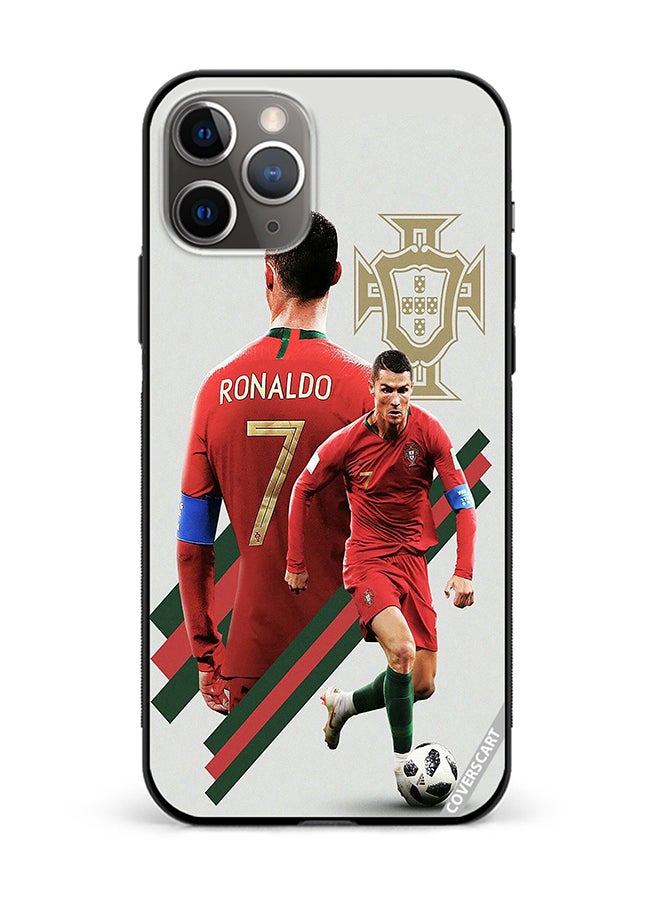 Protective Case Cover For Apple iPhone 11 Pro Max Ronaldo Design Multicolour