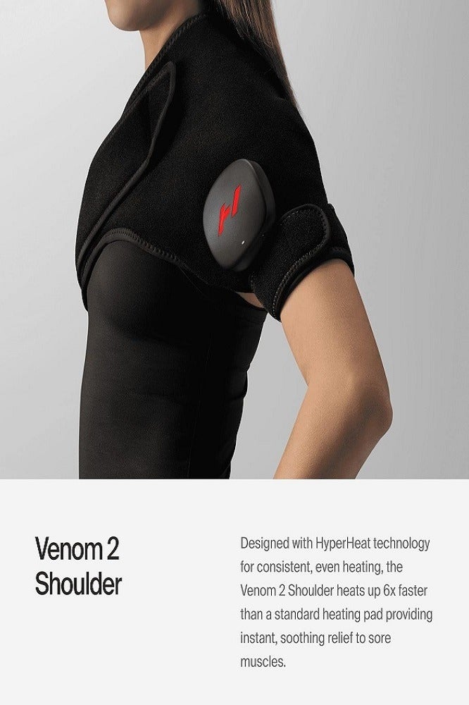 HYPERICE Venom 2 Right Shoulder - Advanced Heat + Vibration Wrap (Right Shoulder)  - Image 3
