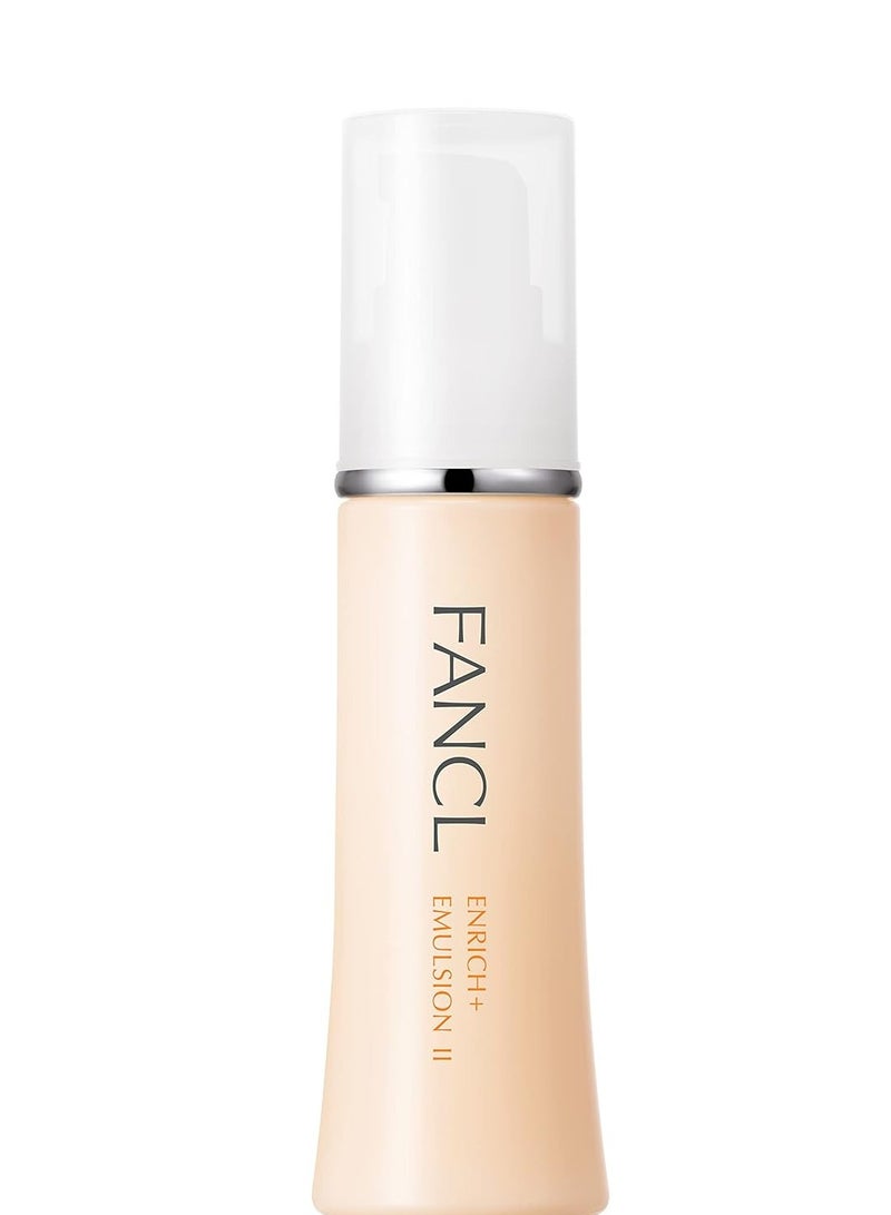 Fancl FANCL Enrich+ Emulsion II - 100% Preservative-Free, Facial Lotion with Niacinamide, Hydration, Anti-Aging, Firming & Elasticity Solutions for All Skin Types  - Image 1