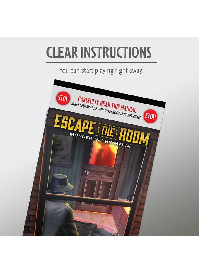 thinkfun ThinkFun Escape The Room: Murder in The Mafia - Engaging Brain Teaser Game | for Age 13 and Up | Ideal for Teens and Adults | Perfect Addition to Game Nights  - Image 3