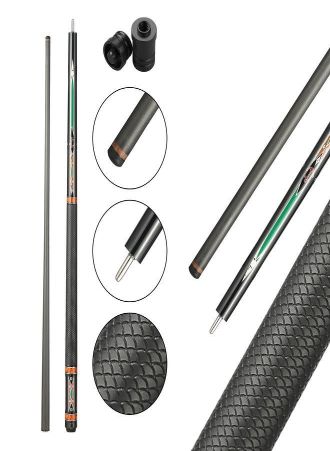GAMESUN Carbon Fiber Pool Cue Stick,58" Pool Table Sticks, 12.5mm Tip Soft Grip Billiard Carbon Fiber cue, Weight 20OZ Cue Stick - Image 2