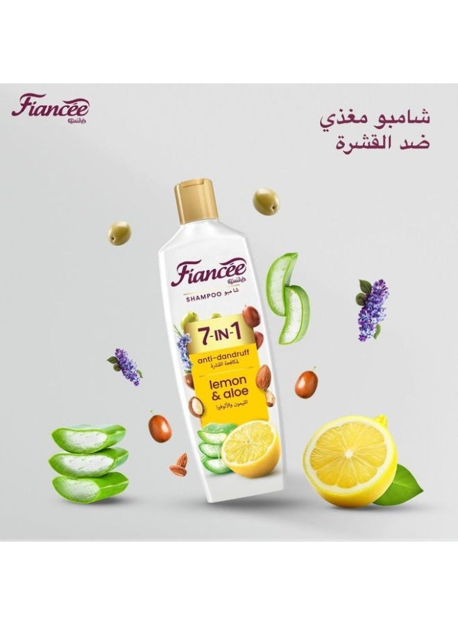 FIANCEE Shampoo 7 IN 1 With Lemon & Aloe vera Anti-Dandruff - 340ML - Image 2