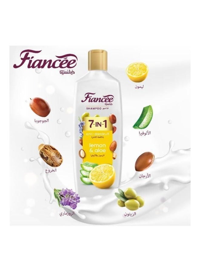 FIANCEE Shampoo 7 IN 1 With Lemon & Aloe vera Anti-Dandruff - 340ML - Image 3