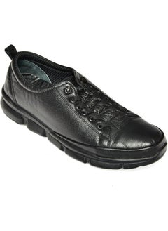Fox Shoes P555191203 Black Leather Comfort Orthopedic Sole Women's Shoes  - Image 4