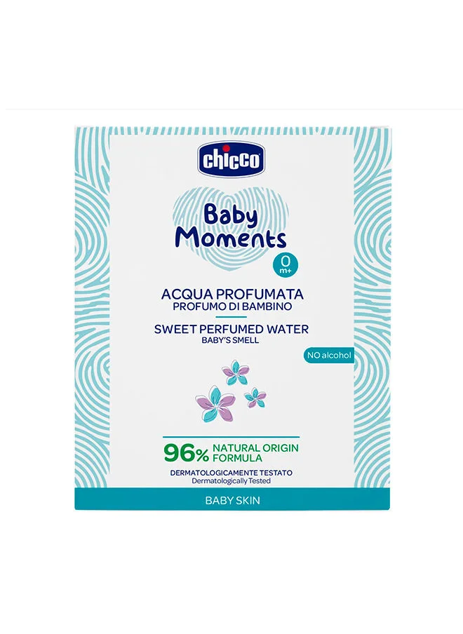 Chicco Baby Moments Sweet Perfumed Water Baby's Smell For Baby Skin, 0 Months+, 100 ML
