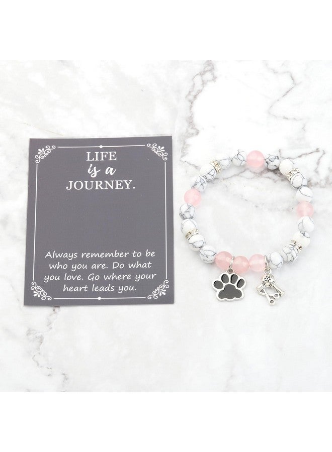 SEIRAA SEIRAA Dog Groomer Gift Pet Groomer Bead Bracelet Always Remember to Be Who You Are Dog Grooming Jewelry (Dog Groomer Bracelet)  - Image 4