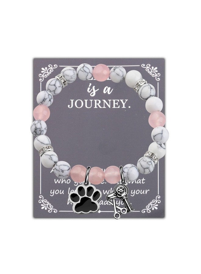 SEIRAA SEIRAA Dog Groomer Gift Pet Groomer Bead Bracelet Always Remember to Be Who You Are Dog Grooming Jewelry (Dog Groomer Bracelet)  - Image 1