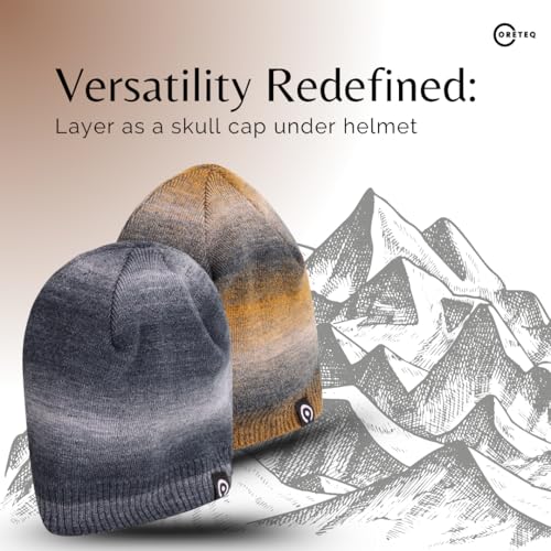 Coreteq Mixture Pattern Lightweight Skull Cap for Men and Women (Denim Yellow, Free Size, Pack of 1) - Image 5