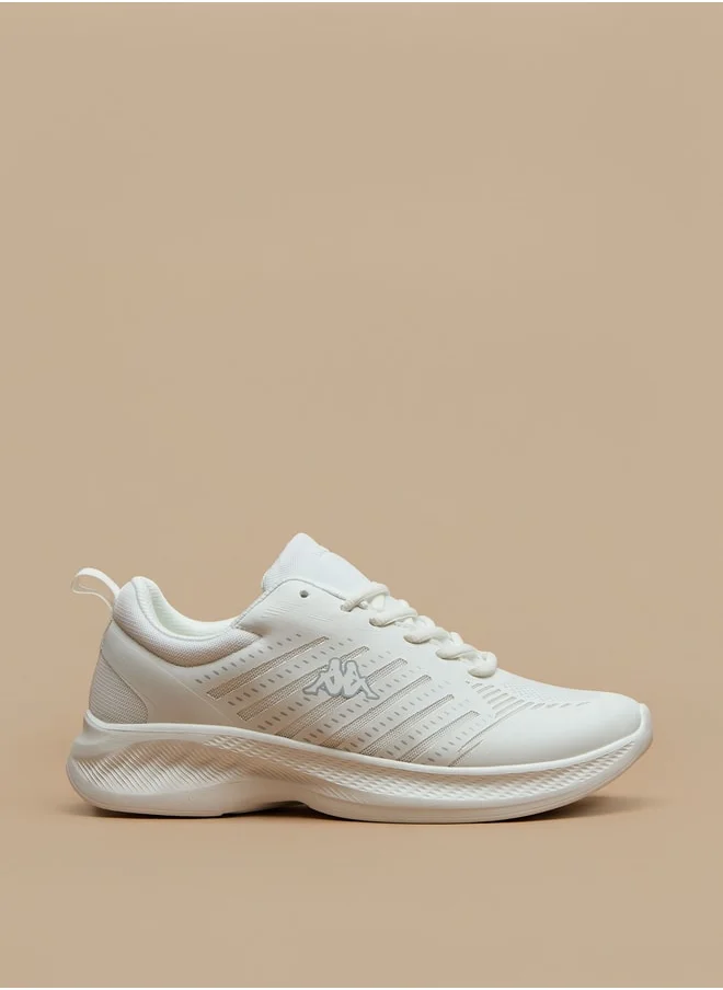 Kappa Men's Textured Sports Shoes with Lace-Up Closure