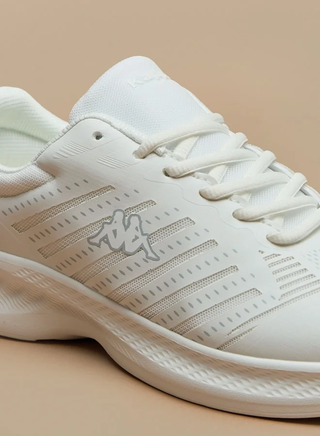 Kappa Men's Textured Sports Shoes with Lace-Up Closure