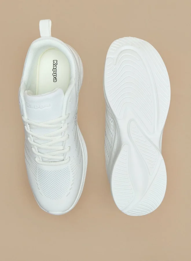 Kappa Men's Textured Sports Shoes with Lace-Up Closure