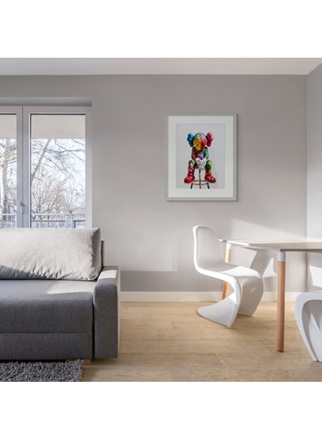 آرت دیکور  ديكور فني مؤطر بطباعة صورة فنية جميلة لفن البوب ​​KAWS، عمل فني معاصر مميز، ديكور حائط لغرفة المعيشة، غرفة النوم، المكتب، المنزل، الفنادق - Image 3