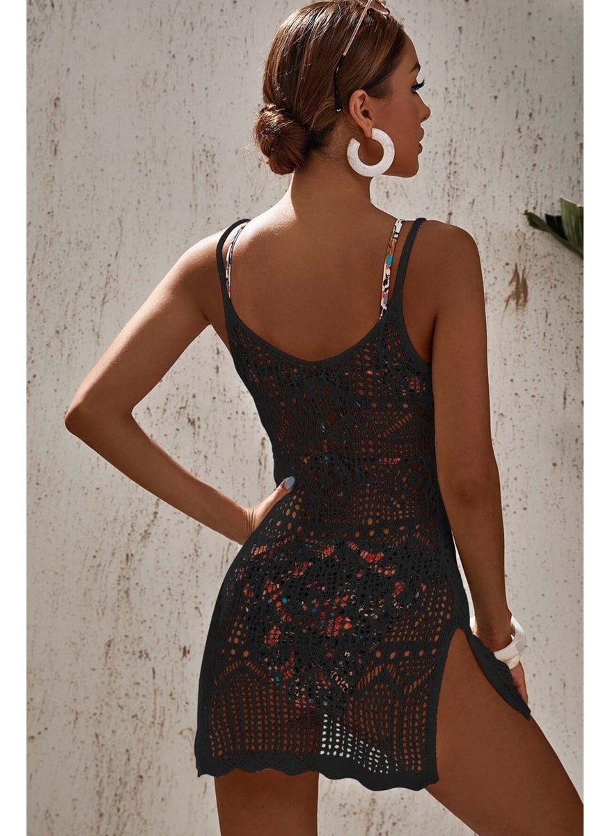 Angelsin Knitted Cotton Special Design Pareo Beach Dress  - Image 2
