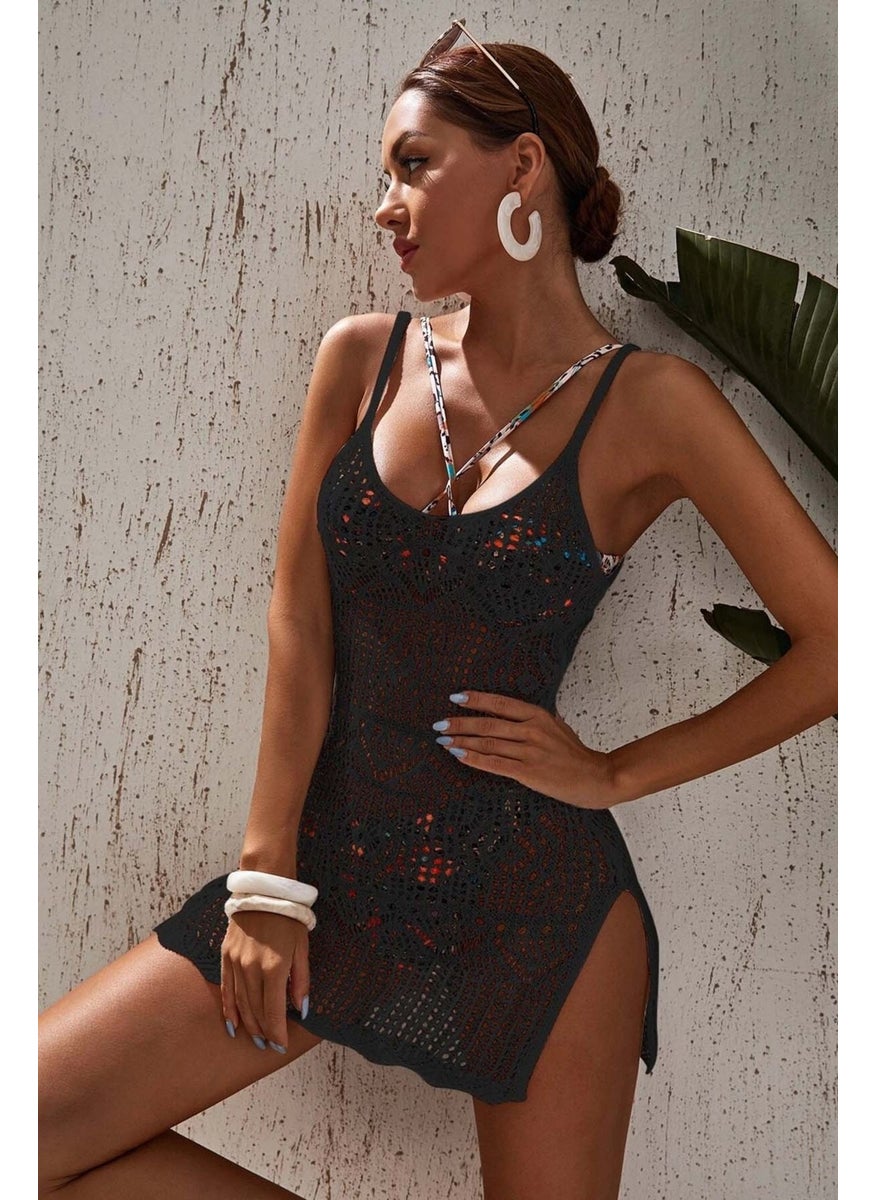 Angelsin Knitted Cotton Special Design Pareo Beach Dress  - Image 5