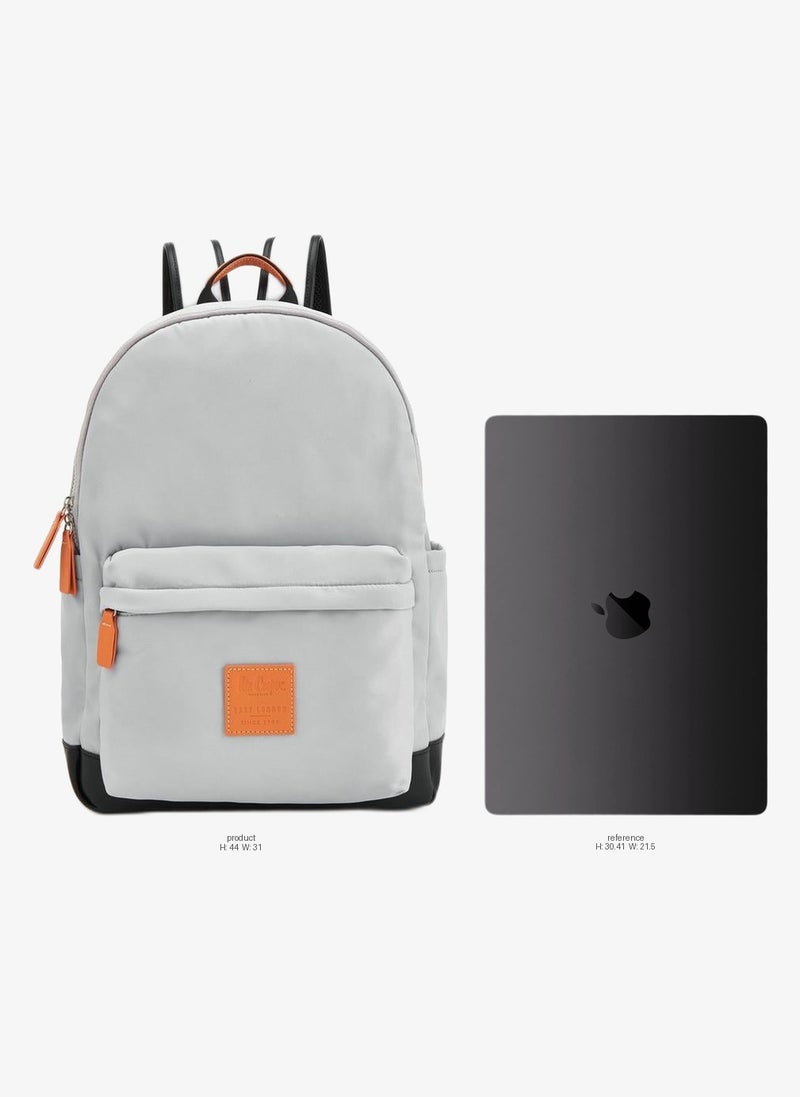 Lee Cooper Logo Applique School Backpack With Zip Closure - Image 2
