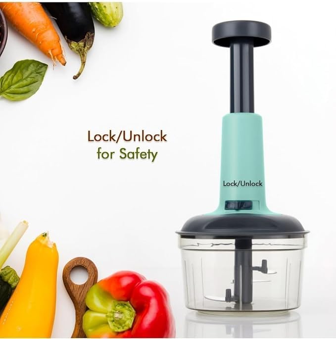 MORVIX Multipurpose Vegetable Chopper for Kitchen – Handy & Compact Manual Chopper with Blades for Effortless Chopping, Dicing, and Mincing (Push Chopper) - Image 5