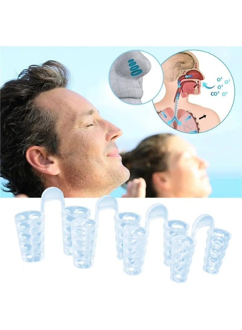 4pcs Anti Snore Apnea Nose Clip Anti-Snoring Breathe Aid Stop Snore Device Sleeping Aid Equipment Stop Snoring Sleep Aid - Image 1