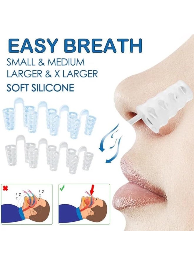 4pcs Anti Snore Apnea Nose Clip Anti-Snoring Breathe Aid Stop Snore Device Sleeping Aid Equipment Stop Snoring Sleep Aid - Image 4