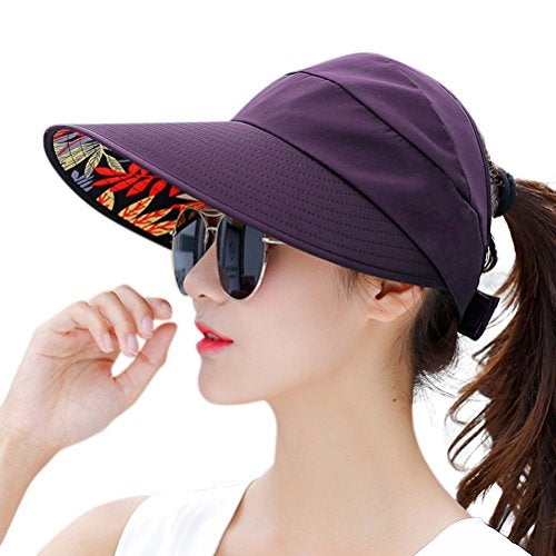 HINDAWI Sun Hats for Women Wide Brim UV Protection Sun Hat Visor Floppy Fishing Packable Caps - Image 1
