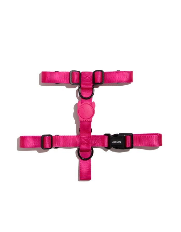 Zee.Dog Pink LED H-Harness Small | Soft, Adjustable & Illuminated - Image 1