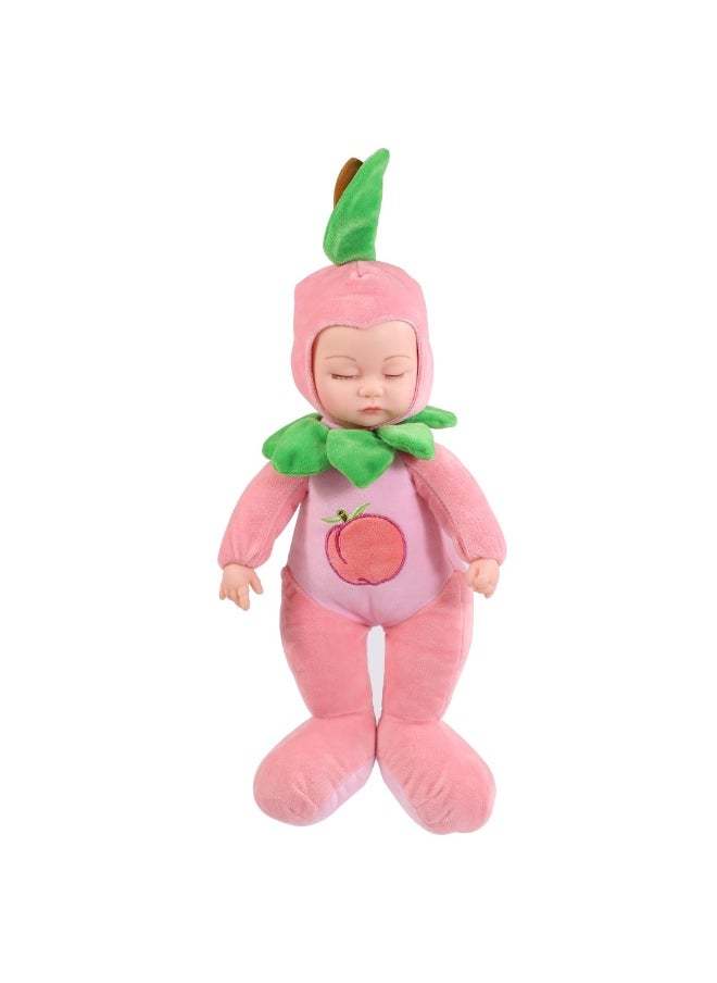 xozgdovg Creative PVC Fruit Doll - Plush Realistic Cuddly Sleep Companion 