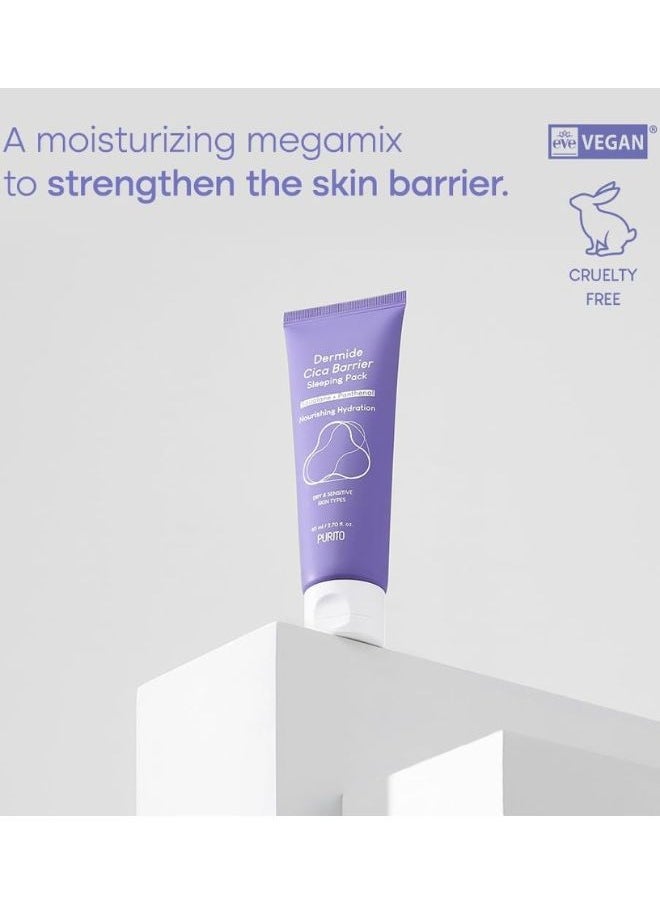 PURITO Dermide Cica Barrier Sleeping Pack 80ml  - Image 2