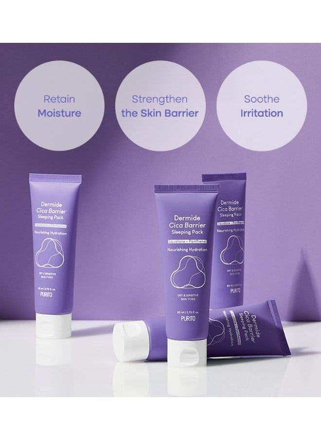PURITO Dermide Cica Barrier Sleeping Pack 80ml  - Image 3