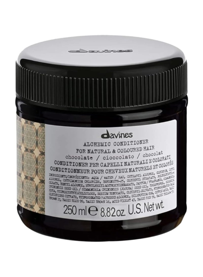 Davines Alchemic Chocolate Conditioner for Dark Hair 250ml - Image 1