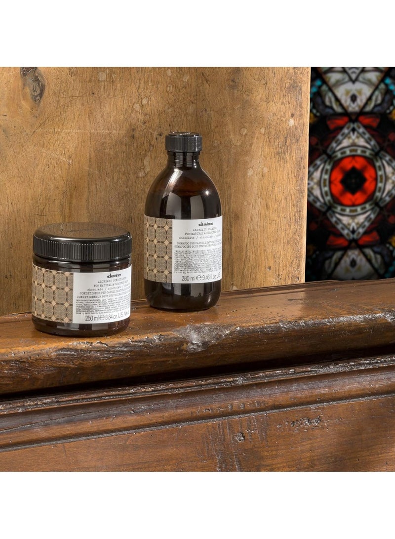 Davines Alchemic Chocolate Conditioner for Dark Hair 250ml - Image 4