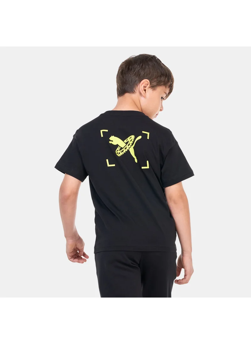 PUMA Kids' Classics XCOUNTRY BIKER Logo T-Shirt