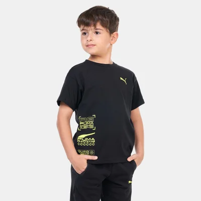 PUMA Kids' Classics XCOUNTRY BIKER Logo T-Shirt