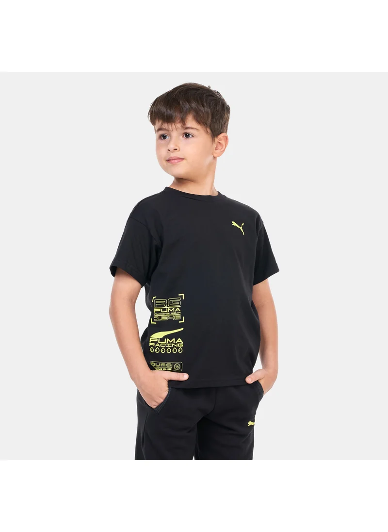 PUMA Kids' Classics XCOUNTRY BIKER Logo T-Shirt