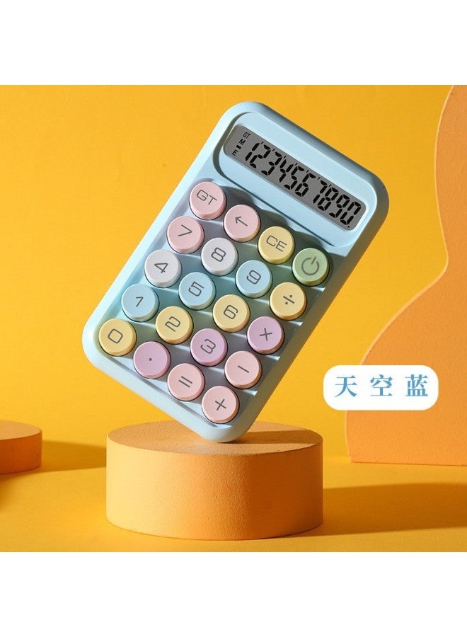 New High-value Mechanical Keyboard Calculator 12-digit Large Screen Portable Computer For Student Exam