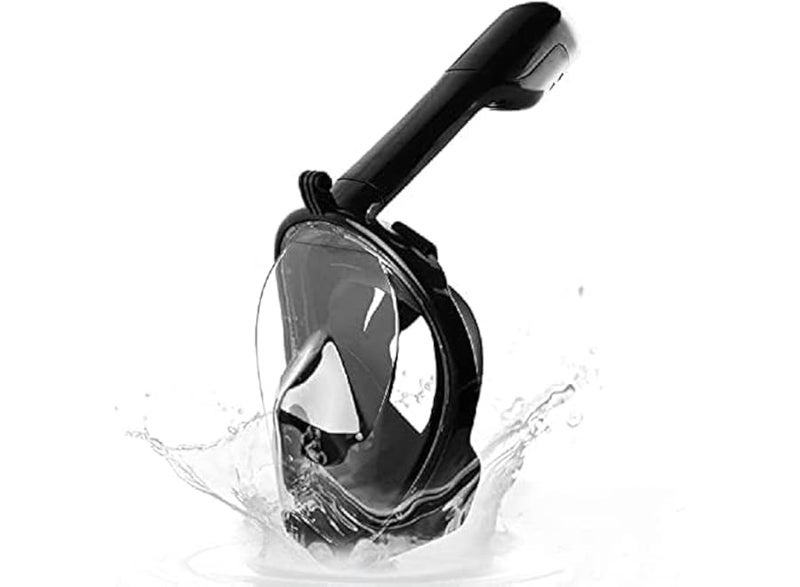 Full-face diving mask for children and adults, underwater diving equipment with camera mount, 180-degree panoramic diving mask with waterproof bag, Mojath diving set (multicolor, large/extra large) - Image 5