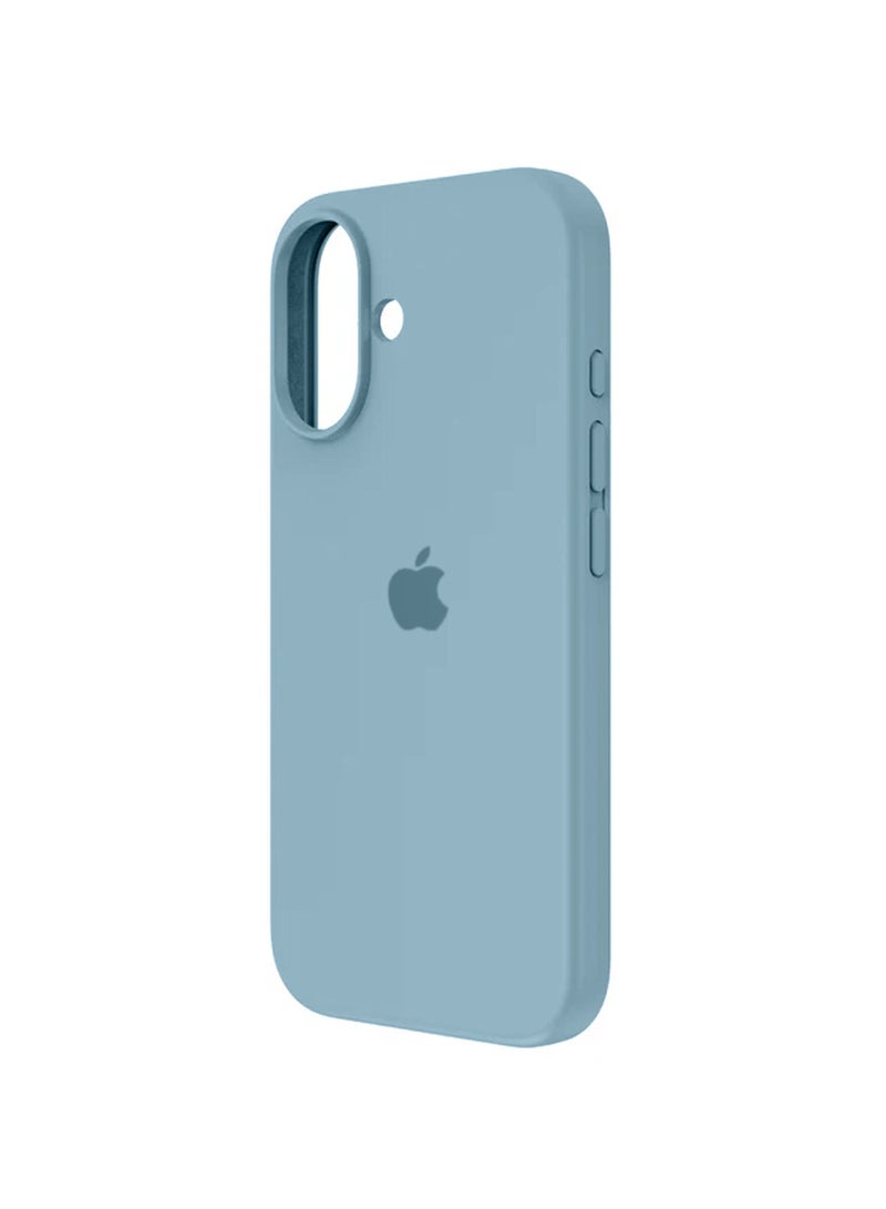 Wtech Apple iPhone 17 5G 2025 Luxury Premium Quality Liquid Silicone Case Cover (MCRPSN) - Rock Blue - Image 2