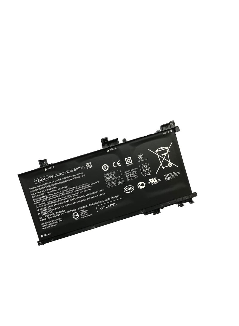 Terabyte بطارية TE03XL 11.55V 61.6Wh متوافقة مع HP OMEN 15-ax012TX إلى 15-ax050TX، HP Pavilion 15-bc001TX إلى 15-bc045TX P/N: 849910-850 849570-541 HSTNN-UB7A TPN-Q173 - Image 2