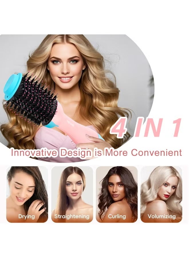 موهير فرشاة مجفف شعر احترافية، مصفف هواء ساخن بقوة 2400 واط مع سلك دوار 360 درجة، حماية من الكيراتين، أيونية، وظيفة إصلاح الشعر الفريدة - Image 4