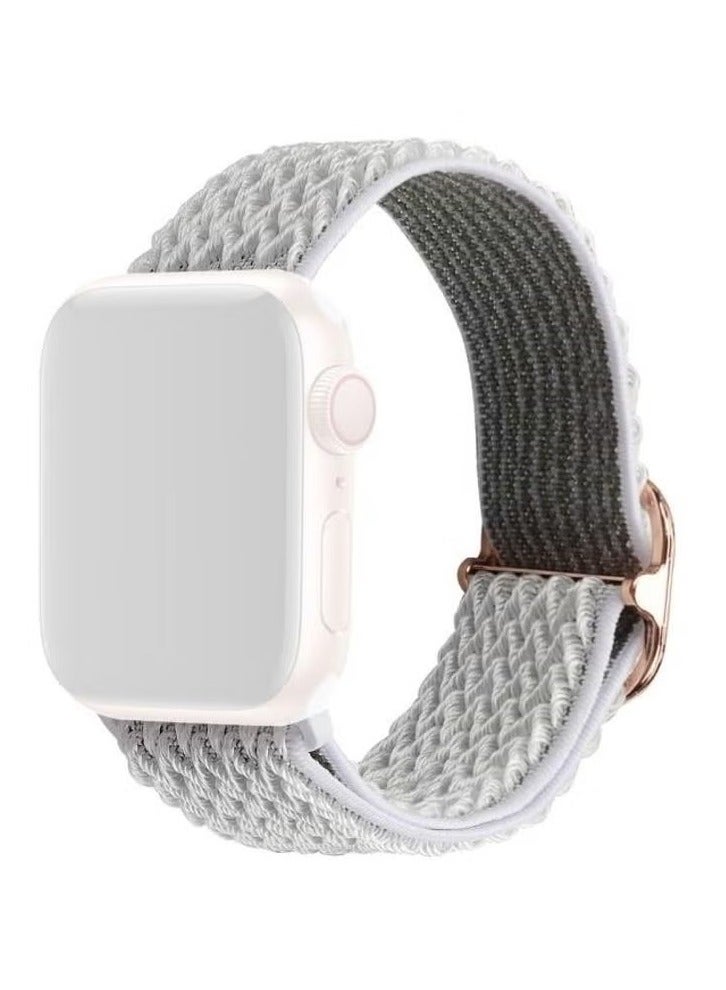 vesus Wave Texture Nylon Replacement Watchbands For Apple Watch Series 1/2/3/4/5/6/7/SE 38-40-41mm Seashell