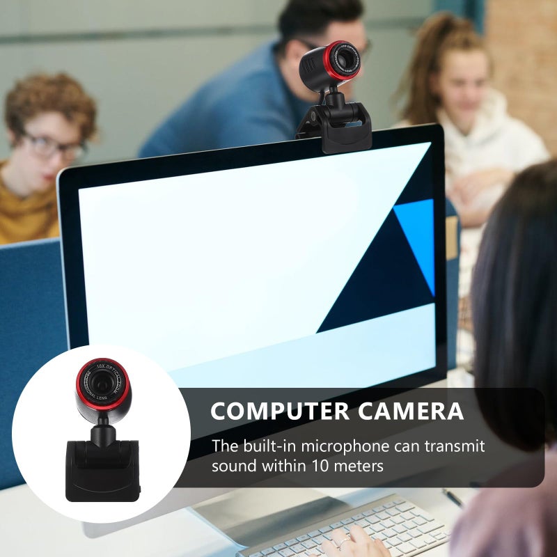 كاميرا ويب USB بالتركيز التلقائي للمكالمات المرئية المباشرة والبث المباشر، كاميرا كمبيوتر عالية الدقة - Image 4