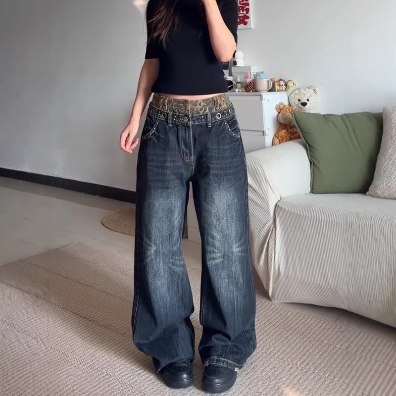 Unisex Casual Daily Denim Jeans - Image 1
