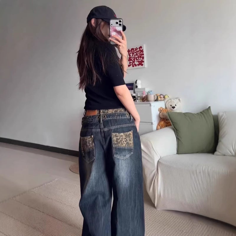 Unisex Casual Daily Denim Jeans - Image 3